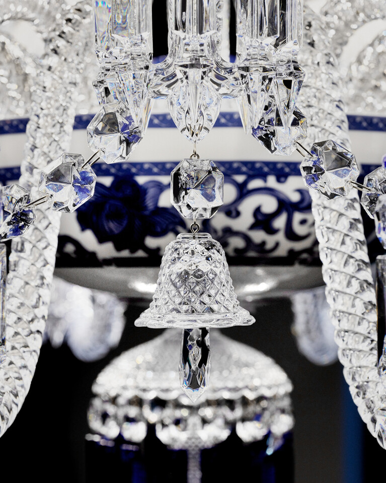 “Printemps Bleu” Zenith chandelier details