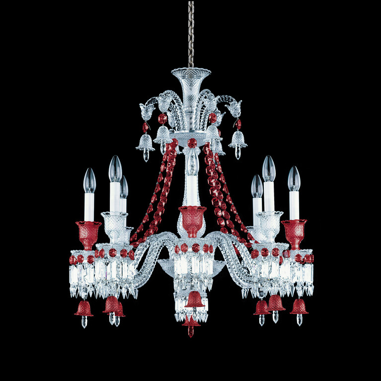 Zénith Chandelier Red (8L), 