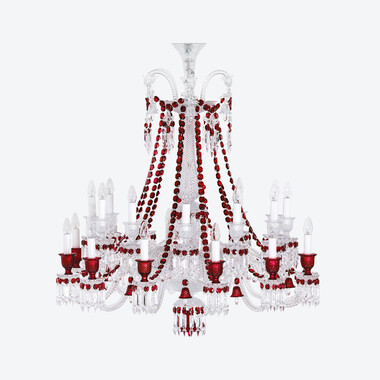 Zénith Chandelier Red (24L),