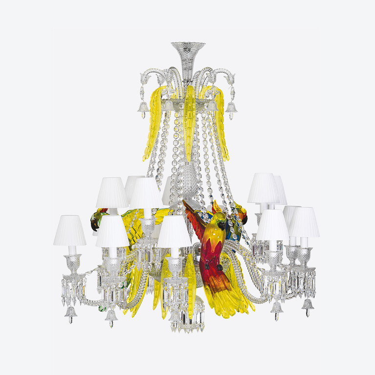 Étrange Zénith Parrots Chandelier (15L), 