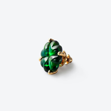 Broche Trèfle Vermeil, Vert