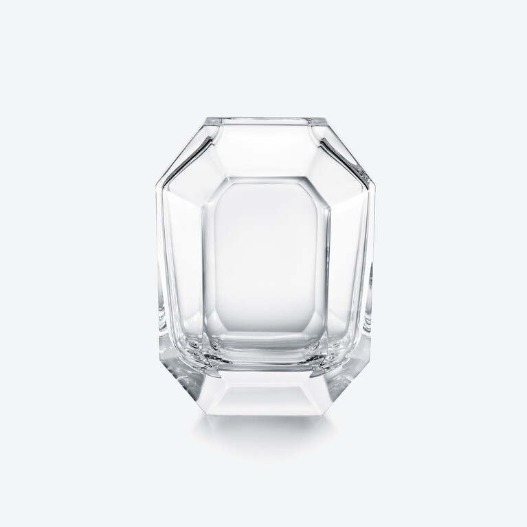 Octogone Vase, Clear