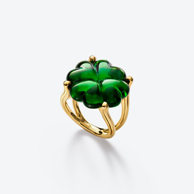 Trèfle Gold Plated Ring,