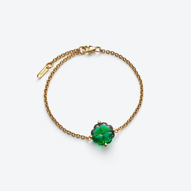 Pulsera chapado en oro Trèfle,