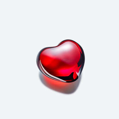 Baccarat Puffed Heart - Clear