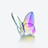 Lucky Butterfly, Iridescent Clear