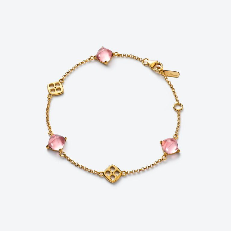 Mini Médicis Armband, Rosa spiegelnd