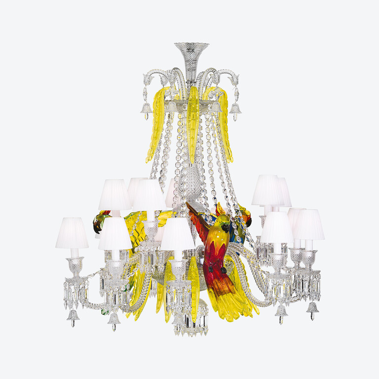 Étrange Zénith Parrots Chandelier (15L), 