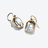 Harcourt Gold Plated Earrings, Mirror Clear