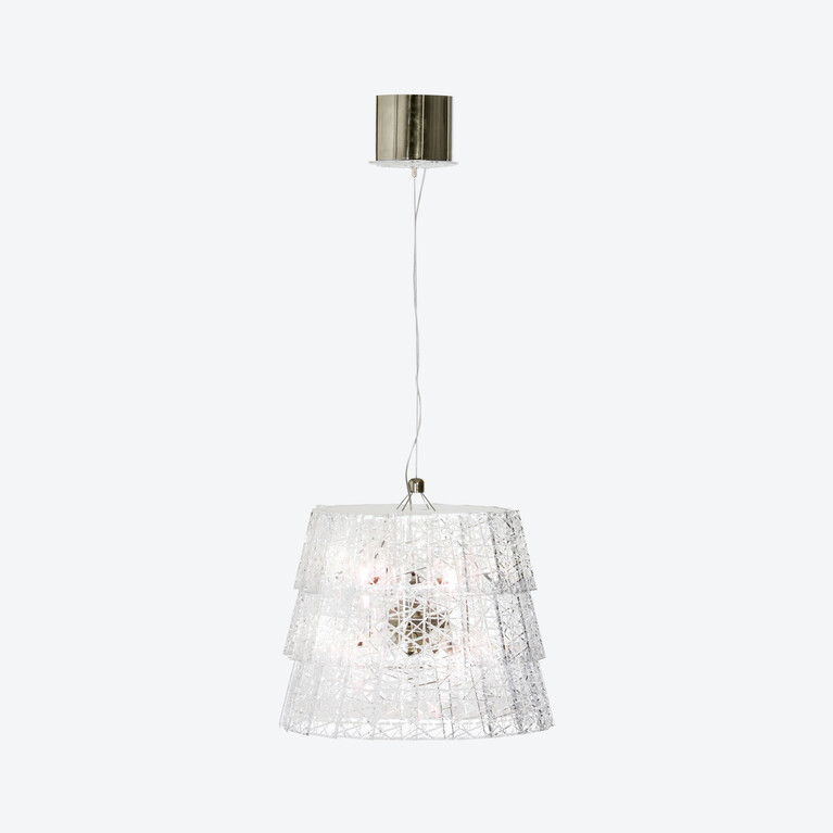 Tuile de Cristal Chandelier Frozen, Clear