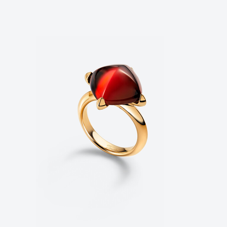 Médicis Gold Plated Ring, Red Mirror