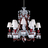 Zénith Chandelier Red (12L), 