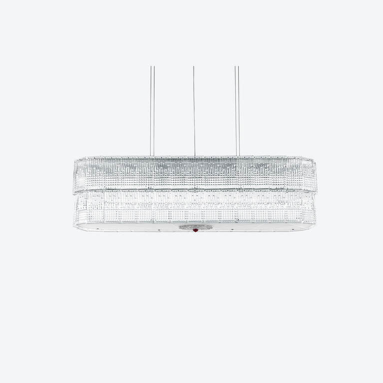 Tuile de Cristal Piccadilly Chandelier Rectangular, 