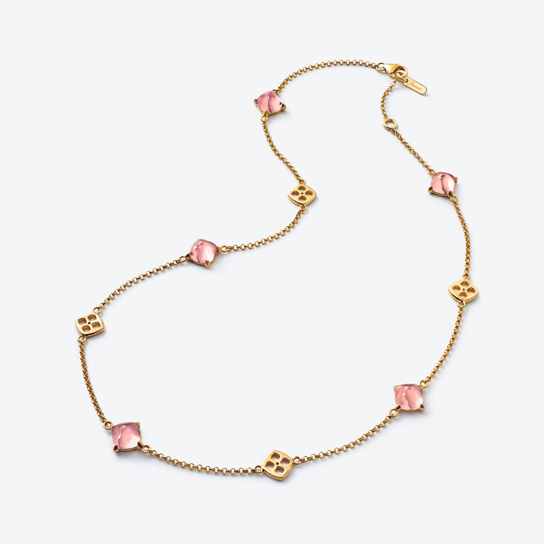 Mini Collier Médicis, Rose Miroir