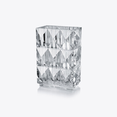 Louxor Rectangular Vase, 클리어