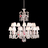 Zénith Flou, Je te Vois Flou Chandelier (36L), 