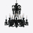 Zénith Chandelier Black (12L), 