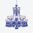 Zénith Faunacrystopolis Chandelier Blue (24L), 