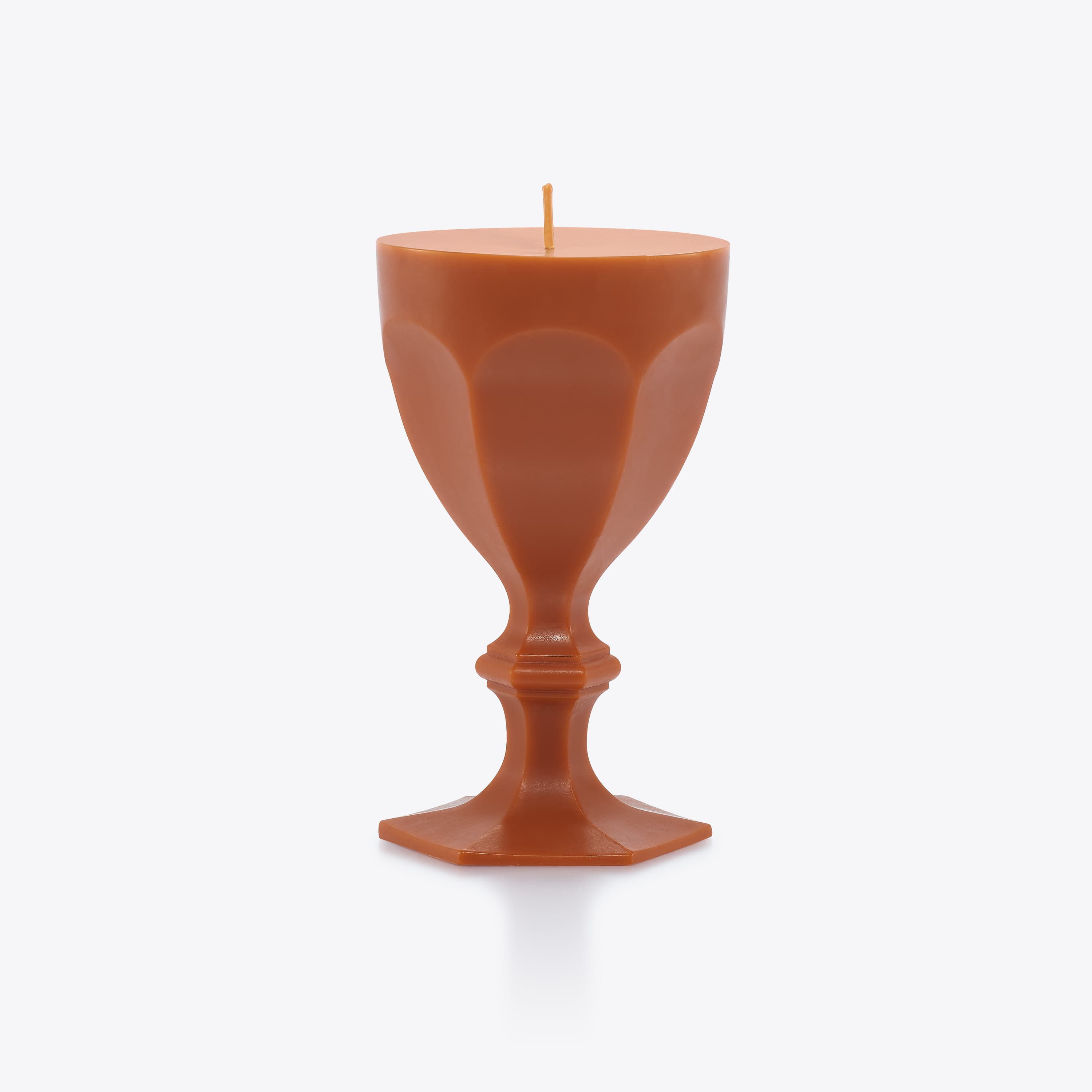 Harcourt Glass Candle Orange Baccarat