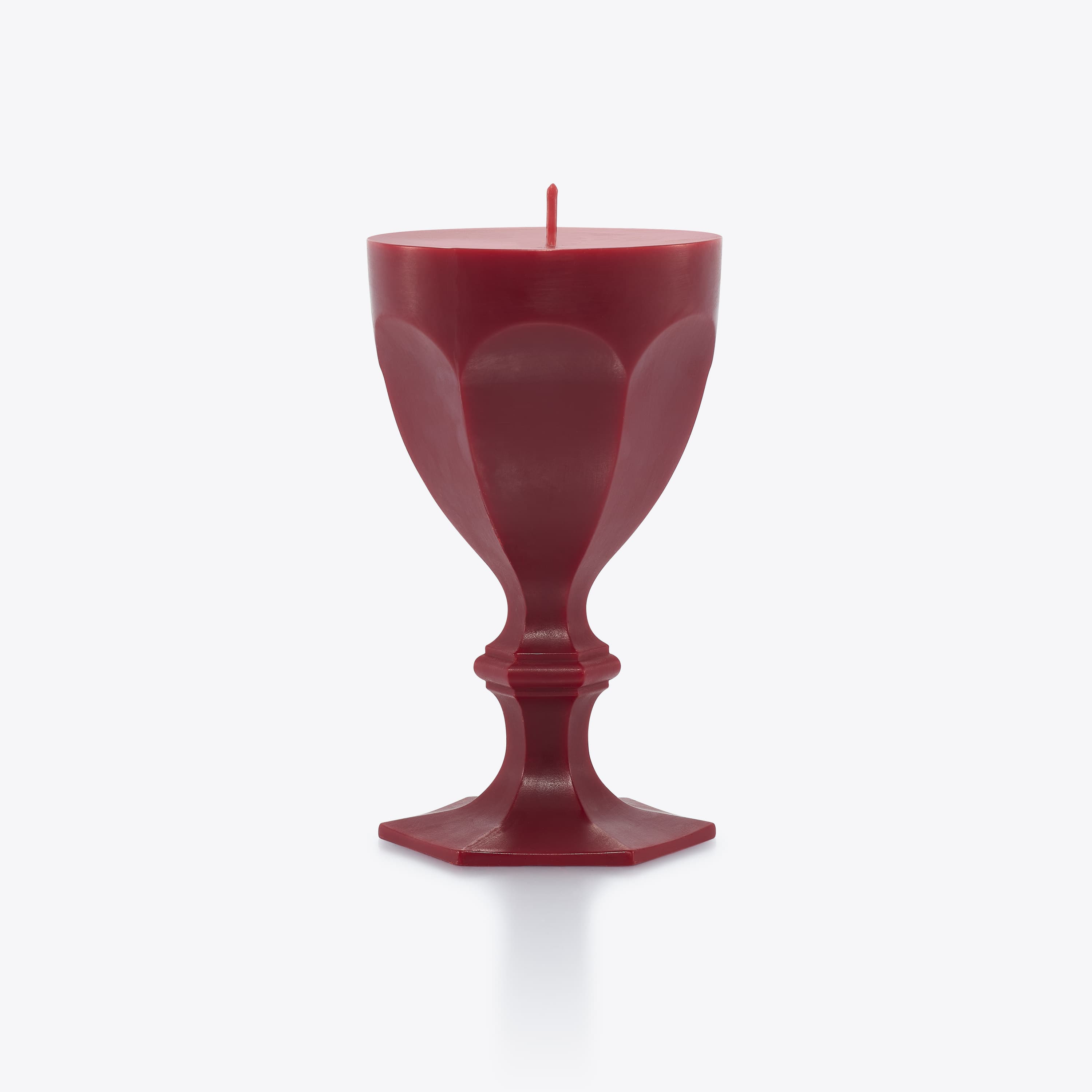 Harcourt Glass Candle Red Baccarat