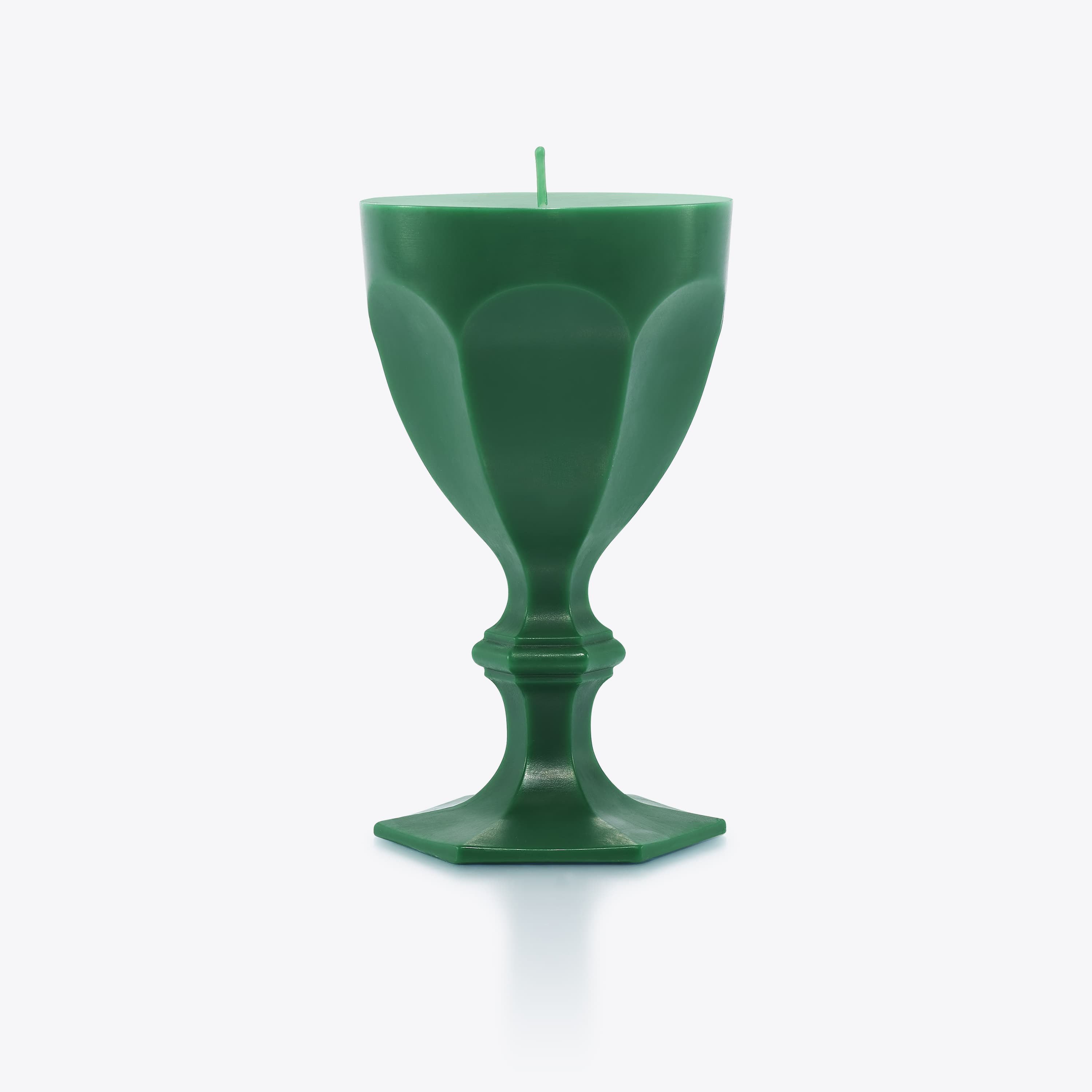 Harcourt Glass Candle Green Baccarat