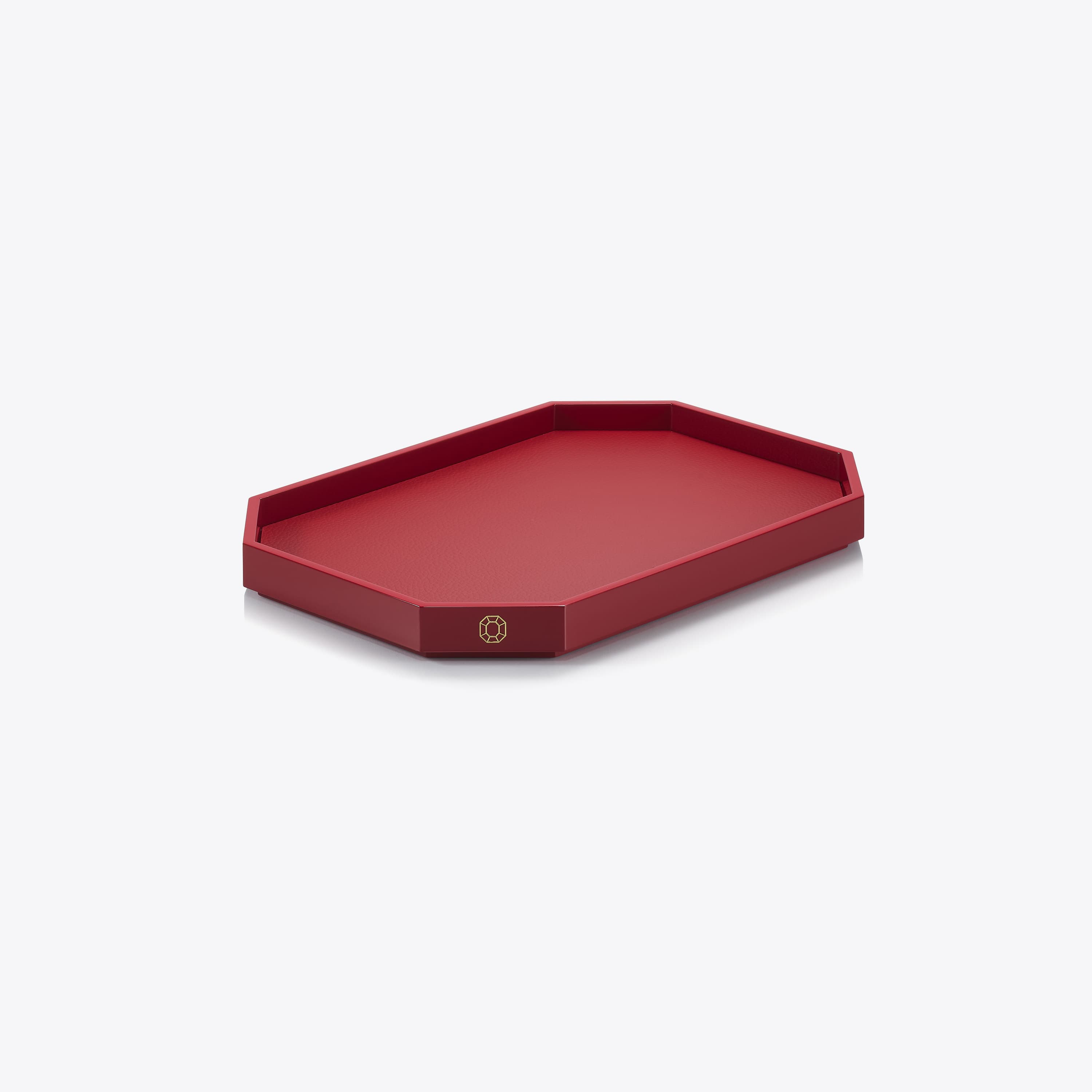 Octogone Tray S Red Baccarat