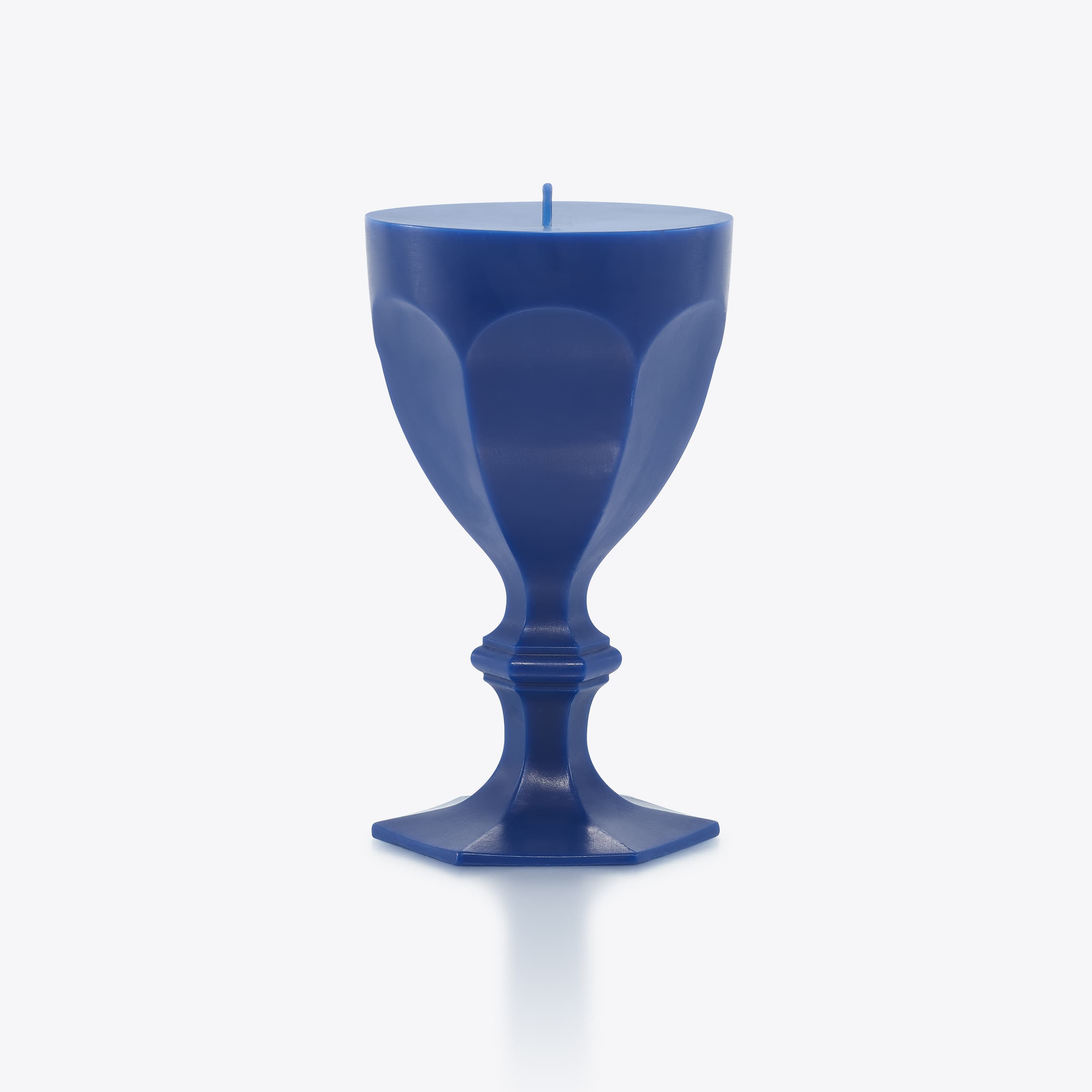 Harcourt Glass Candle Blue Baccarat