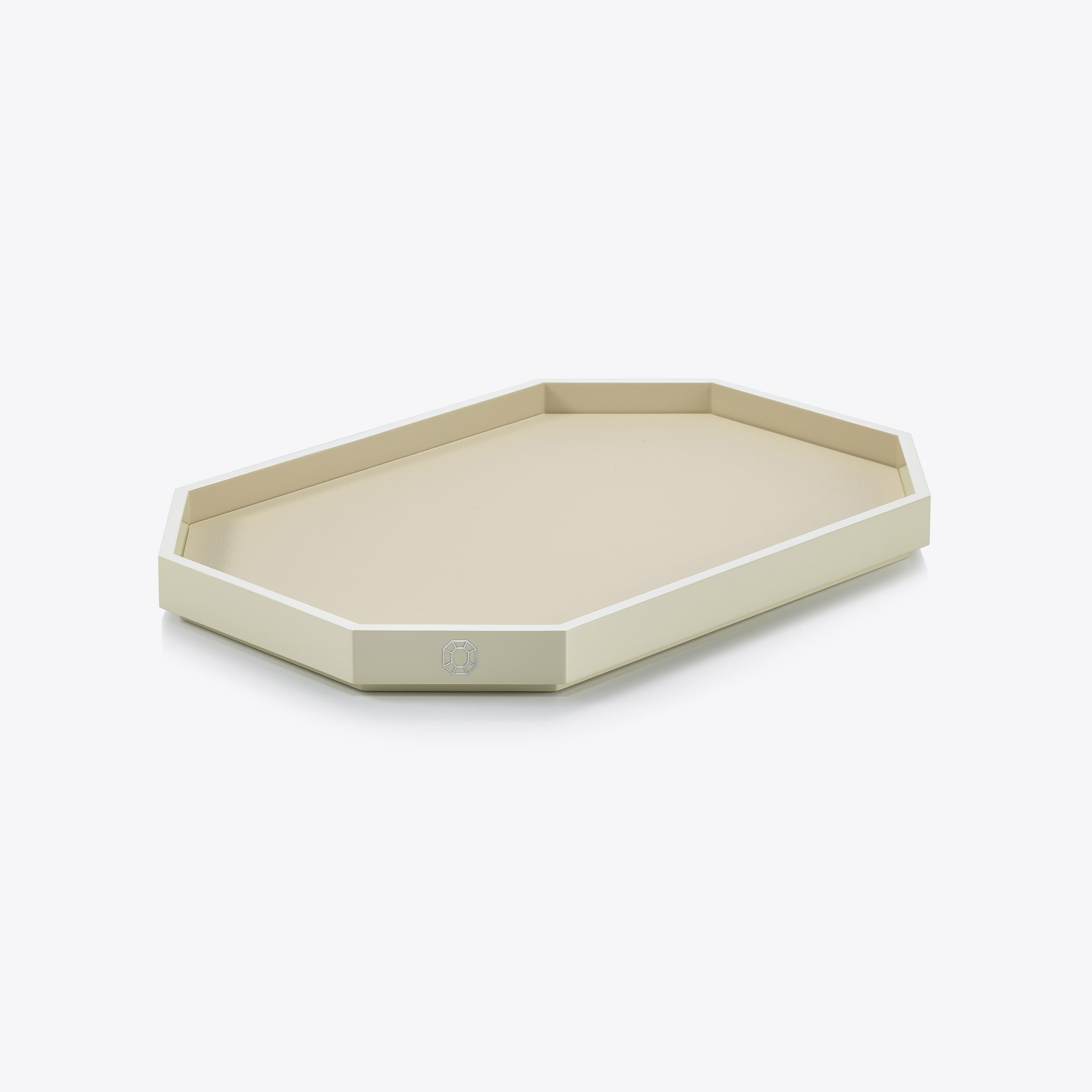 Octogone Tray M Ivory Baccarat